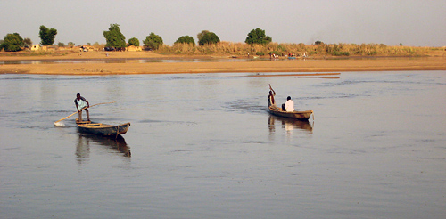 Chad: Canoe Fishing on the Chad-Cameroon Border